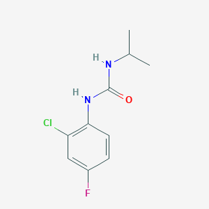 molecular formula C10H12ClFN2O B7512261 1-(2-Chloro-4-fluorophenyl)-3-propan-2-ylurea 