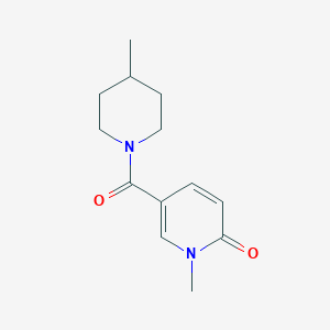molecular formula C13H18N2O2 B7512269 1-Methyl-5-(4-methylpiperidine-1-carbonyl)pyridin-2-one 