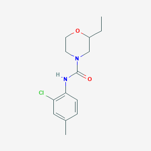 molecular formula C14H19ClN2O2 B7512279 N-(2-chloro-4-methylphenyl)-2-ethylmorpholine-4-carboxamide 