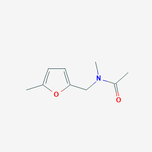 molecular formula C9H13NO2 B7512283 N-(5-Methylfurfuryl)-N-methylacetamide 