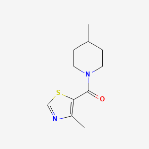 molecular formula C11H16N2OS B7512307 (4-Methylpiperidin-1-yl)-(4-methyl-1,3-thiazol-5-yl)methanone 