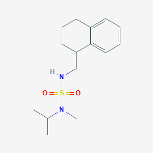molecular formula C15H24N2O2S B7512317 1-[[[Methyl(propan-2-yl)sulfamoyl]amino]methyl]-1,2,3,4-tetrahydronaphthalene 