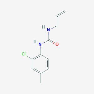 molecular formula C11H13ClN2O B7512371 1-(2-Chloro-4-methylphenyl)-3-prop-2-enylurea 
