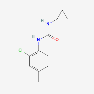 molecular formula C11H13ClN2O B7512396 1-(2-Chloro-4-methylphenyl)-3-cyclopropylurea 