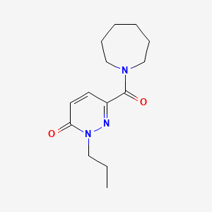 molecular formula C14H21N3O2 B7512409 6-(Azepane-1-carbonyl)-2-propylpyridazin-3-one 