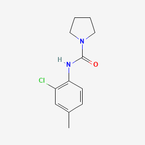 molecular formula C12H15ClN2O B7512417 N-(2-chloro-4-methylphenyl)pyrrolidine-1-carboxamide 