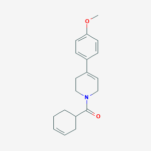 molecular formula C19H23NO2 B7512423 cyclohex-3-en-1-yl-[4-(4-methoxyphenyl)-3,6-dihydro-2H-pyridin-1-yl]methanone 