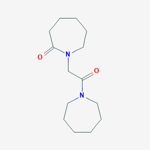 molecular formula C14H24N2O2 B7512428 1-[2-(Azepan-1-yl)-2-oxoethyl]azepan-2-one 
