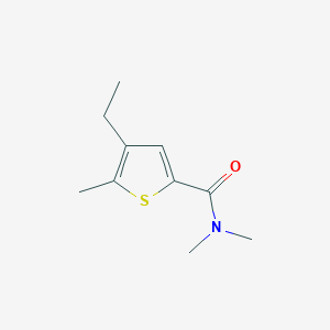 molecular formula C10H15NOS B7512430 4-ethyl-N,N,5-trimethylthiophene-2-carboxamide 