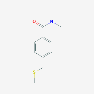 molecular formula C11H15NOS B7512440 N,N-dimethyl-4-(methylsulfanylmethyl)benzamide 