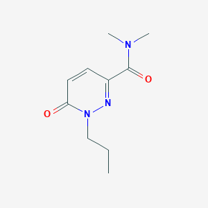 molecular formula C10H15N3O2 B7512444 N,N-dimethyl-6-oxo-1-propylpyridazine-3-carboxamide 
