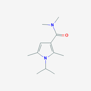 molecular formula C12H20N2O B7512480 N,N,2,5-tetramethyl-1-propan-2-ylpyrrole-3-carboxamide 