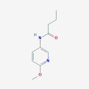 molecular formula C10H14N2O2 B7512489 N-(6-methoxypyridin-3-yl)butanamide 