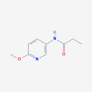 molecular formula C9H12N2O2 B7512511 N-(6-methoxypyridin-3-yl)propanamide 