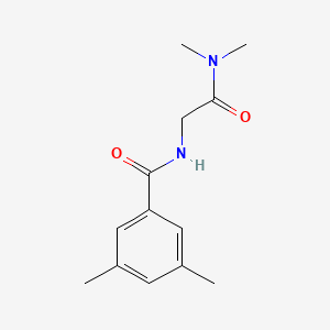 molecular formula C13H18N2O2 B7512549 N-[2-(dimethylamino)-2-oxoethyl]-3,5-dimethylbenzamide 