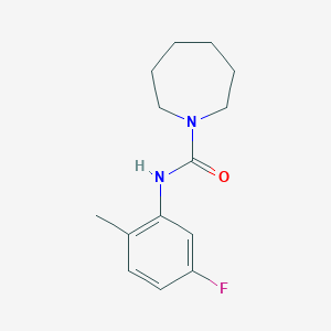 molecular formula C14H19FN2O B7512578 N-(5-fluoro-2-methylphenyl)azepane-1-carboxamide 