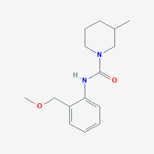 molecular formula C15H22N2O2 B7512592 N-[2-(methoxymethyl)phenyl]-3-methylpiperidine-1-carboxamide 