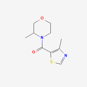 molecular formula C10H14N2O2S B7512606 (3-Methylmorpholin-4-yl)-(4-methyl-1,3-thiazol-5-yl)methanone 