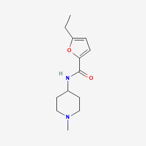 molecular formula C13H20N2O2 B7512611 5-ethyl-N-(1-methylpiperidin-4-yl)furan-2-carboxamide 