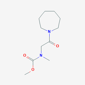 molecular formula C11H20N2O3 B7512644 methyl N-[2-(azepan-1-yl)-2-oxoethyl]-N-methylcarbamate 