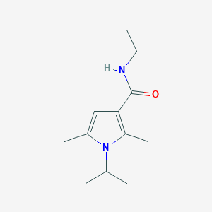 molecular formula C12H20N2O B7512656 N-ethyl-2,5-dimethyl-1-propan-2-ylpyrrole-3-carboxamide 
