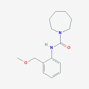 molecular formula C15H22N2O2 B7512664 N-[2-(methoxymethyl)phenyl]azepane-1-carboxamide 