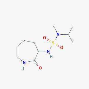 molecular formula C10H21N3O3S B7512707 3-[[Methyl(propan-2-yl)sulfamoyl]amino]-2-oxoazepane 