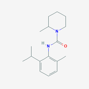 molecular formula C17H26N2O B7512712 2-methyl-N-(2-methyl-6-propan-2-ylphenyl)piperidine-1-carboxamide 