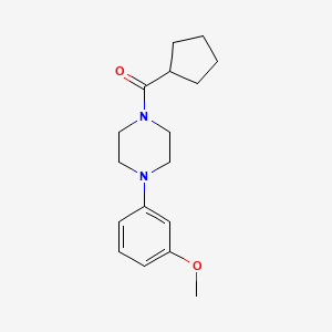 molecular formula C17H24N2O2 B7512725 Cyclopentyl-[4-(3-methoxyphenyl)piperazin-1-yl]methanone 