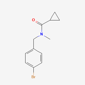 molecular formula C12H14BrNO B7512735 N-(4-Bromobenzyl)-N-methylcyclopropanecarboxamide 