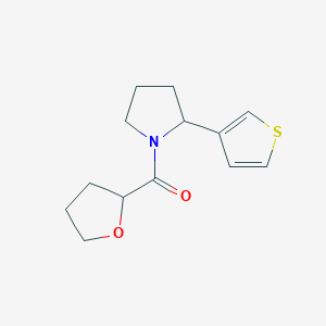 molecular formula C13H17NO2S B7512737 Oxolan-2-yl-(2-thiophen-3-ylpyrrolidin-1-yl)methanone 