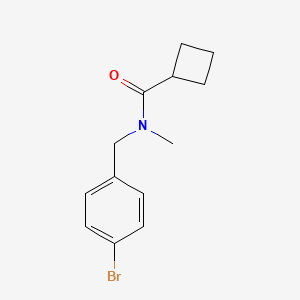 N-[(4-bromophenyl)methyl]-N-methylcyclobutanecarboxamide