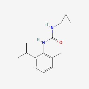 molecular formula C14H20N2O B7512768 1-Cyclopropyl-3-(2-methyl-6-propan-2-ylphenyl)urea 