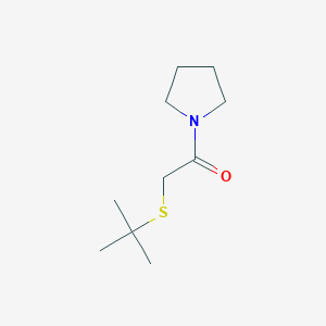 molecular formula C10H19NOS B7512792 2-Tert-butylsulfanyl-1-pyrrolidin-1-ylethanone 