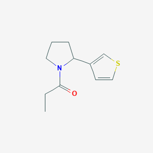 molecular formula C11H15NOS B7512816 1-(2-Thiophen-3-ylpyrrolidin-1-yl)propan-1-one 