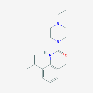 molecular formula C17H27N3O B7512828 4-ethyl-N-(2-methyl-6-propan-2-ylphenyl)piperazine-1-carboxamide 