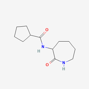 molecular formula C12H20N2O2 B7512843 N-(2-oxoazepan-3-yl)cyclopentanecarboxamide 