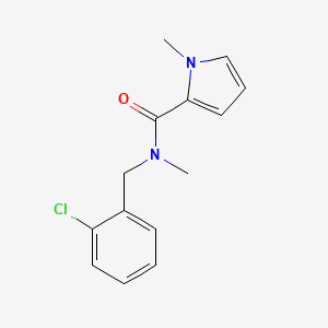 N-[(2-chlorophenyl)methyl]-N,1-dimethylpyrrole-2-carboxamide