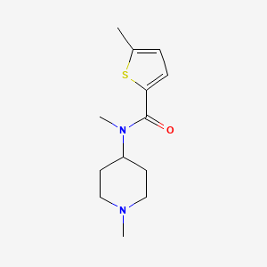 N,5-dimethyl-N-(1-methylpiperidin-4-yl)thiophene-2-carboxamide