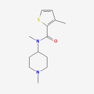 N,3-dimethyl-N-(1-methylpiperidin-4-yl)thiophene-2-carboxamide