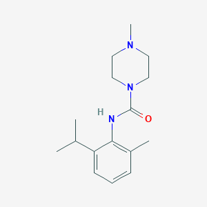 molecular formula C16H25N3O B7512910 4-methyl-N-(2-methyl-6-propan-2-ylphenyl)piperazine-1-carboxamide 