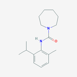 molecular formula C17H26N2O B7512913 N-(2-methyl-6-propan-2-ylphenyl)azepane-1-carboxamide 