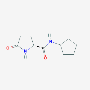 molecular formula C10H16N2O2 B7512978 (2R)-N-cyclopentyl-5-oxopyrrolidine-2-carboxamide 