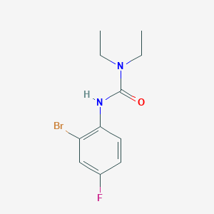 molecular formula C11H14BrFN2O B7512989 3-(2-Bromo-4-fluorophenyl)-1,1-diethylurea 