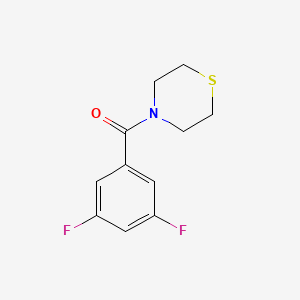 molecular formula C11H11F2NOS B7513077 (3,5-Difluorophenyl)(thiomorpholino)methanone 