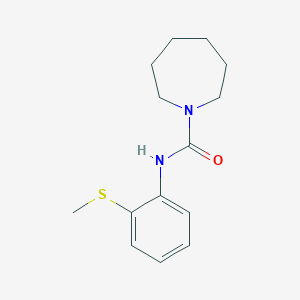 molecular formula C14H20N2OS B7513089 N-(2-methylsulfanylphenyl)azepane-1-carboxamide 
