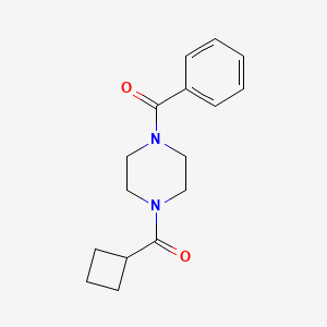 molecular formula C16H20N2O2 B7513118 (4-Benzoylpiperazin-1-yl)-cyclobutylmethanone 