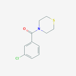 molecular formula C11H12ClNOS B7513179 (3-Chlorophenyl)-thiomorpholin-4-ylmethanone 