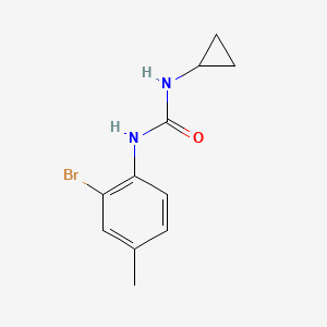 molecular formula C11H13BrN2O B7513185 1-(2-Bromo-4-methylphenyl)-3-cyclopropylurea 