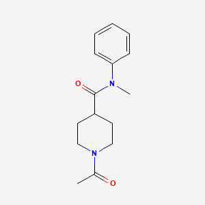 molecular formula C15H20N2O2 B7513191 1-乙酰基-N-甲基-N-苯基哌啶-4-甲酰胺 
